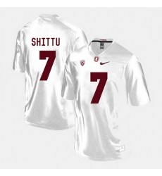 Men Stanford Cardinal Aziz Shittu College Football White Jersey