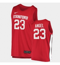 Men Stanford Cardinal Brandon Angel College Basketball Red 2020 21 Jersey