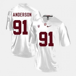 Men Stanford Cardinal Henry Anderson College Football White Jersey