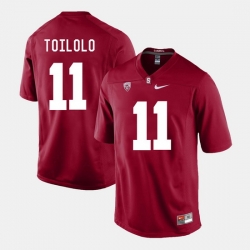 Men Stanford Cardinal Levine Toilolo College Football Cardinal Jersey