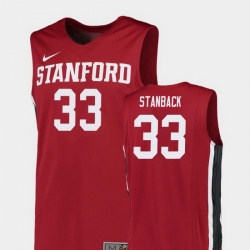 Men Stanford Cardinal Trevor Stanback Red Replica College Basketball Jersey