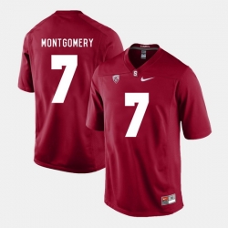Men Stanford Cardinal Ty Montgomery College Football Cardinal Jersey