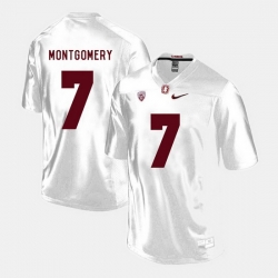 Men Stanford Cardinal Ty Montgomery College Football White Jersey