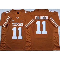 Men Nike Texas Longhorns Sam Ehlinger Texas Orange College Football Jersey