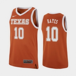 Texas Longhorns Jaxson Hayes Texas Orange Replica Men'S Jersey