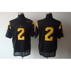 Trojans #2 Taylor Mays Black Embroidered NCAA Jersey