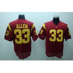 Trojans #33 Marcus Allen Red Embroidered NCAA Jersey