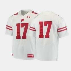 Men Wisconsin Badgers College Football White Jersey