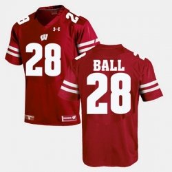 Men Wisconsin Badgers Montee Ball Alumni Football Game Red Jersey