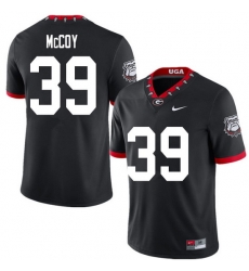 2020 Men #39 KJ McCoy Georgia Bulldogs Mascot 100th Anniversary College Football Jerseys Sale-Black