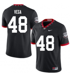 2020 Men #48 JC Vega Georgia Bulldogs Mascot 100th Anniversary College Football Jerseys Sale-Black