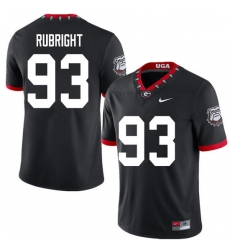 2020 Men #93 Bill Rubright Georgia Bulldogs Mascot 100th Anniversary College Football Jerseys Sale-B