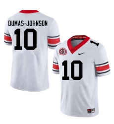 Men #10 Jamon Dumas-Johnson Georgia Bulldogs College Football Jerseys Sale-40th Anniversary