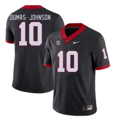 Men #10 Jamon Dumas-Johnson Georgia Bulldogs College Football Jerseys Stitched-Black
