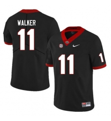 Men #11 Jalon Walker Georgia Bulldogs College Football Jerseys Sale-Black Anniversary