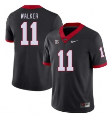 Men #11 Jalon Walker Georgia Bulldogs College Football Jerseys Stitched-Black