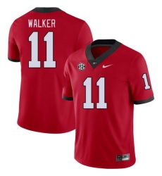 Men #11 Jalon Walker Georgia Bulldogs College Football Jerseys Stitched-Red