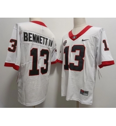 Men #13 Stetson BENNETT IV Georgia Bulldogs College Football Jerseys Sale-white