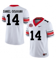 Men #14 David Daniel-Sisavanh Georgia Bulldogs College Football Jerseys Sale-40th Anniversary