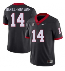 Men #14 David Daniel-Sisavanh Georgia Bulldogs College Football Jerseys Stitched-Black