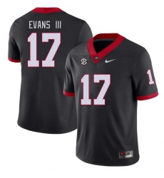 Men #17 Anthony Evans III Georgia Bulldogs College Football Jerseys Stitched-Black