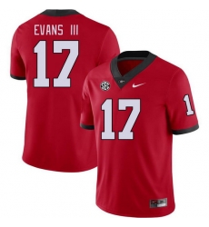 Men #17 Anthony Evans III Georgia Bulldogs College Football Jerseys Stitched-Red