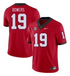 Men #19 Brock Bowers Georgia Bulldogs College Football Jerseys Stitched-Red