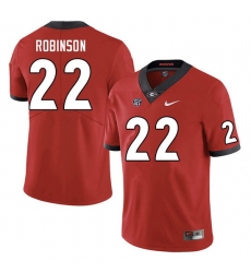 Men #22 Branson Robinson Georgia Bulldogs College Football Jerseys Sale-Red