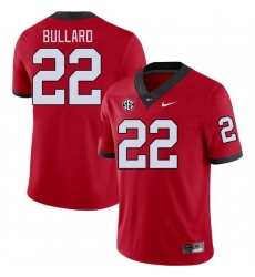 Men #22 Javon Bullard Georgia Bulldogs College Football Jerseys Stitched-Red