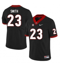 Men #23 Tykee Smith Georgia Bulldogs College Football Jerseys Sale-Black
