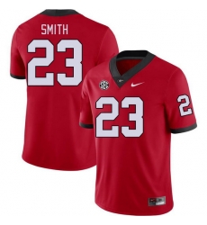 Men #23 Tykee Smith Georgia Bulldogs College Football Jerseys Stitched-Red