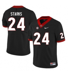 Men #24 Malaki Starks Georgia Bulldogs College Football Jerseys Sale-Black Anniversary
