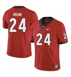 Men #24 Matthew Brown Georgia Bulldogs College Football Jerseys Sale-red