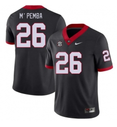 Men #26 Samuel M'Pemba Georgia Bulldogs College Football Jerseys Stitched-Black