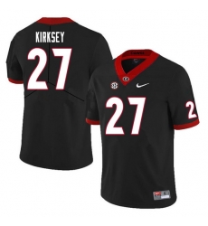 Men #27 Austin Kirksey Georgia Bulldogs College Football Jerseys Sale-Black