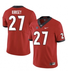 Men #27 Austin Kirksey Georgia Bulldogs College Football Jerseys Sale-Red