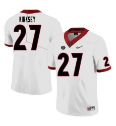 Men #27 Austin Kirksey Georgia Bulldogs College Football Jerseys Sale-White