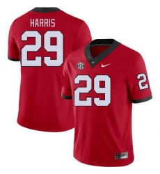 Men #29 Gabe Harris Georgia Bulldogs College Football Jerseys Stitched-Red