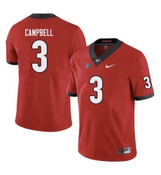Men #3 Tyson Campbell Georgia Bulldogs College Football Jerseys Sale-red