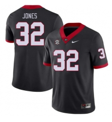 Men #32 Cash Jones Georgia Bulldogs College Football Jerseys Stitched-Black