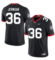 Men #36 Randon Jernigan Georgia Bulldogs College Football Jerseys Sale-100th Anniversary