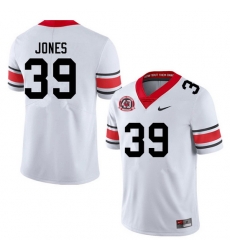 Men #39 Parker Jones Georgia Bulldogs College Football Jerseys Sale-40th Anniversary