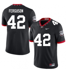 Men #42 Tauheed Ferguson Georgia Bulldogs College Football Jerseys Sale-100th Anniversary
