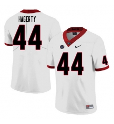Men #44 Michael Hagerty Georgia Bulldogs College Football Jerseys Sale-White