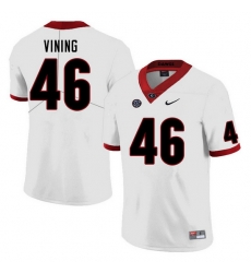 Men #46 George Vining Georgia Bulldogs College Football Jerseys Sale-White