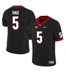 Men #5 Kelee Ringo Georgia Bulldogs College Football Jerseys Sale-Black