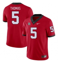 Men #5 Rara Thomas Georgia Bulldogs College Football Jerseys Stitched-Red