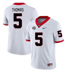 Men #5 Rara Thomas Georgia Bulldogs College Football Jerseys Stitched-White