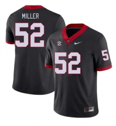Men #52 Christen Miller Georgia Bulldogs College Football Jerseys Stitched-Black