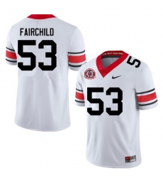 Men #53 Dylan Fairchild Georgia Bulldogs College Football Jerseys Sale-40th Anniversary